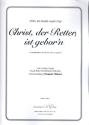 Christ der Retter ist geborn fr Mnnerchor  und Klavier Klavierpartitur