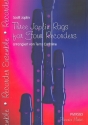 Three Joplin Rags: fr 4 Blockflten Partitur und Stimmen