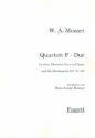 Quartett F-Dur nach KV283 fr Oboe, Klarinette, Horn und Fagott Stimmen