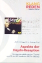 Aspekte der Haydn-Rezeption Beitrge der gleichnamigen Tagung 2009