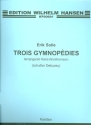 3 Gymnopdies for oboe and string quartet score,  archive copy
