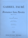 Romance sans paroles op.17,1 fr Violoncello und Klavier