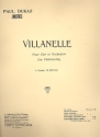 Villanelle pour cor (violoncelle) et orchestre pour piano  4 mains partition