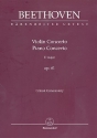 Konzert D-Dur op.61 fr Violine und Orchester Kritischer Bericht
