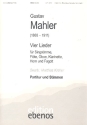 4 Lieder fr Gesang, Flte, Oboe, Klarinette, Horn und Fagott Partitur und Stimmen