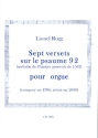 6 Versets sur le psaume 92 pour orgue