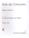 Solo de concours for alto saxophone and piano