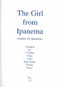 The Girl from Ipanema: for 2 violins, viola, cello, bass guitar, drums and piano score and parts