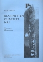 Quartett Nr.1 fr 3 Klarinetten und Bassklarinette Partitur