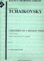 Variations on a Rococo Theme op.33 for cello and orchestra score