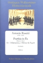 Parthia in Es fr 2 Klarinetten, 2 Hrner und Fagott Partitur und Stimmen