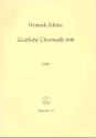 Geistliche Chormusik 1648 fr gem Chor und Orgel (Cembalo) Orgel
