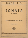 Sonate G-Dur fr 2 Klavier zu 4 Hnden 2 Spielpartituren