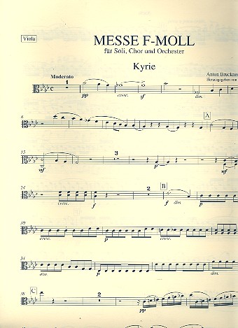 Messe f-Moll WAB28 fr Soli, Chor und Orchester Viola