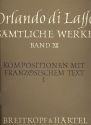 Smtliche Werke Band 12 Teil 1 Kompositionen mit franzsischem Text