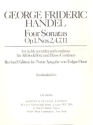 4 Sonatas from op.1 (nos.2,4,7,11) for alto recorder and Bc alto recorder
