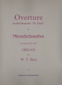 Overture to the Oratorio 'Sanct Paul' for organ