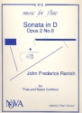 Sonata in D Major op.2,6 for flute and Bc