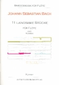 11 langsame Stcke fr Flte und Klavier Klavierbegleitung