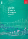 Scales and Arpeggios Grade 5 (2012) for violin