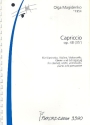 Capriccio op.48 fr Klarinette, Violine, Violoncello, Klavier und Percussion Stimmen