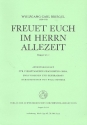 Freuet euch im Herrn allezeit fr gem Chor, 2 Violinen und Bc Partitur