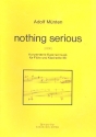 Nothing serious fr Flte und Klarinette Spielpartitur