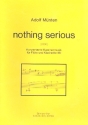 Nothing serious fr Flte und Klarinette Spielpartitur