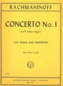 Concerto f sharp minor no.1 op.1 for piano and orchestra 2-piano score