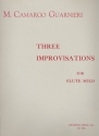 3 Improvisations  for flute solo
