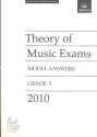 Theory of Music Exams Grade 5 2010 model answers