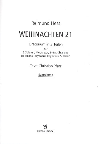 Weihnachten 21 fr Soli, gem Chor und Band Saxophone