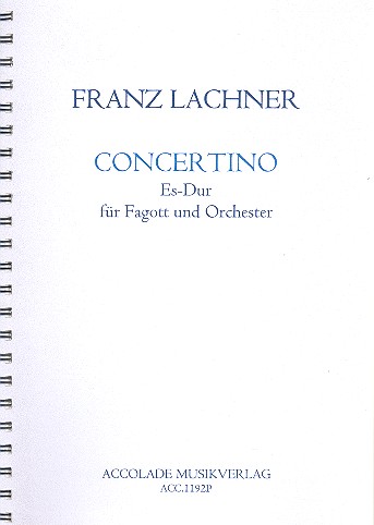 Concertino Es-Dur fr Fagott und Orchester Partitur