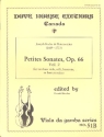 Petites Sonates op.66 vol.2 for 2 bass viols, celli, bassoons or bass recorders, 2scores