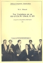 10 Variationen ber ein Air von Gluck KV455 fr Flte, Oboe, Klarinette, Horn und Fagott Partitur und Stimmen