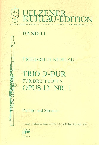 Trio D-Dur op.13,1 fr 3 Flten Partitur und Stimmen