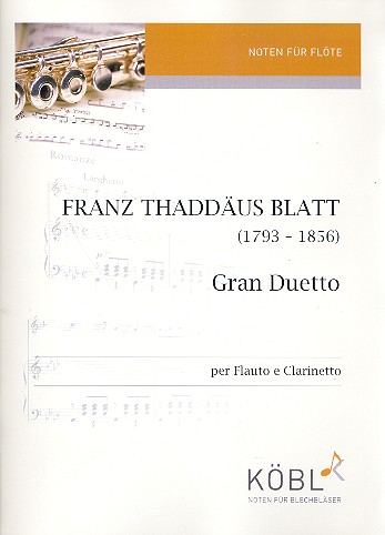 Gran Duetto fr Flte und Klarinette Stimmen