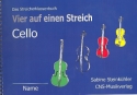 Vier auf einen Streich fr Streicherklassen Schlerheft Violoncello