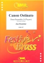 Canon ostinato for brass ensemble (16 players) (percussion ad lib) score and parts