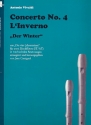Konzert op.8,4 RV297 (Der Winter)  fr 2 Blockflten (ST/AT) Spielpartitur