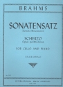 Sonatensatz op.posth. fr Violoncello und Klavier