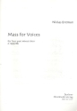 Mass for Voices fr gem Chor a cappella Partitur