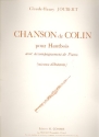 Chanson de Colin pour hautbois et piano