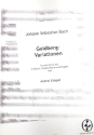 Goldberg-Variationen BWV988 fr 2 Oboen, Englischhorn und Fagott Partitur und Stimmen