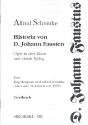 Historia von Dr. Fausten Textbuch