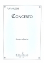 Concerto f minor for 4 saxophones (SATB) score and parts