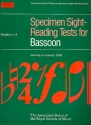 Specimen sight reading tests Grades 1-5 for bassoon