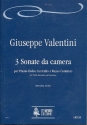 3 Sonate da camera for treble recorder and bc