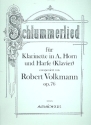 Schlummerlied op.76 fr Klarinette in A, Horn und Harfe (Klavier) Partitur und Stimmen