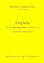 Larghetto aus dem Klarinetten- quintett A-Dur KV581 fr Klarinette und Orgel